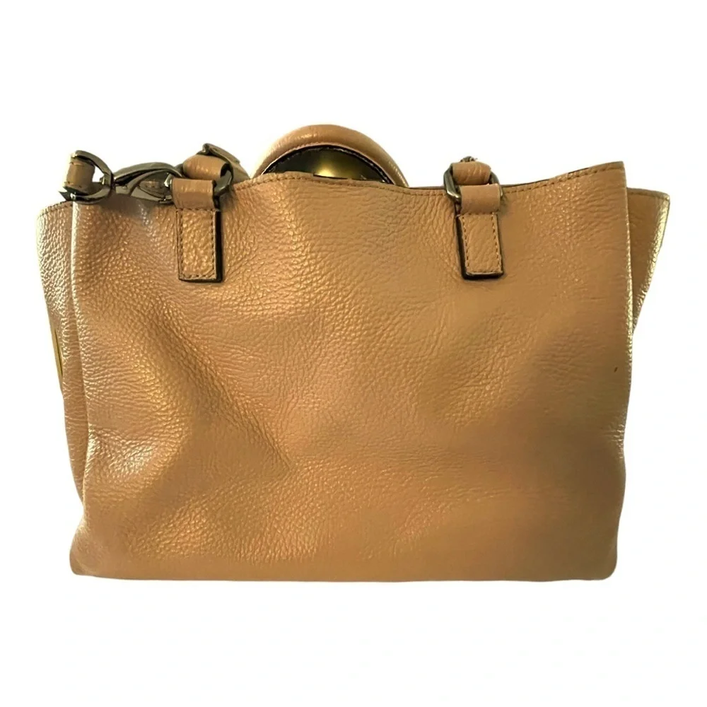 A. Bellucci Leather Blush Tan Multi-pocket Shoulder & Crossbody Handbag